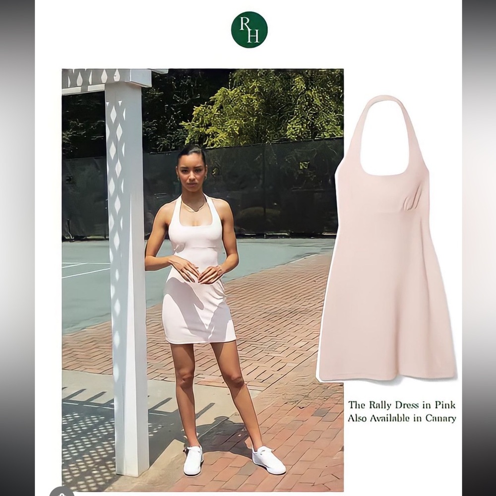 Recreational Habits Rally Terry
halterneck mini dress